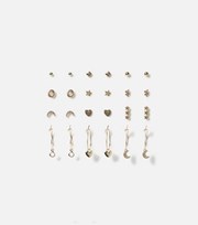 Freedom Jewellery Freedom 12 Pack Gold Mixed Stud and Hoop Earrings